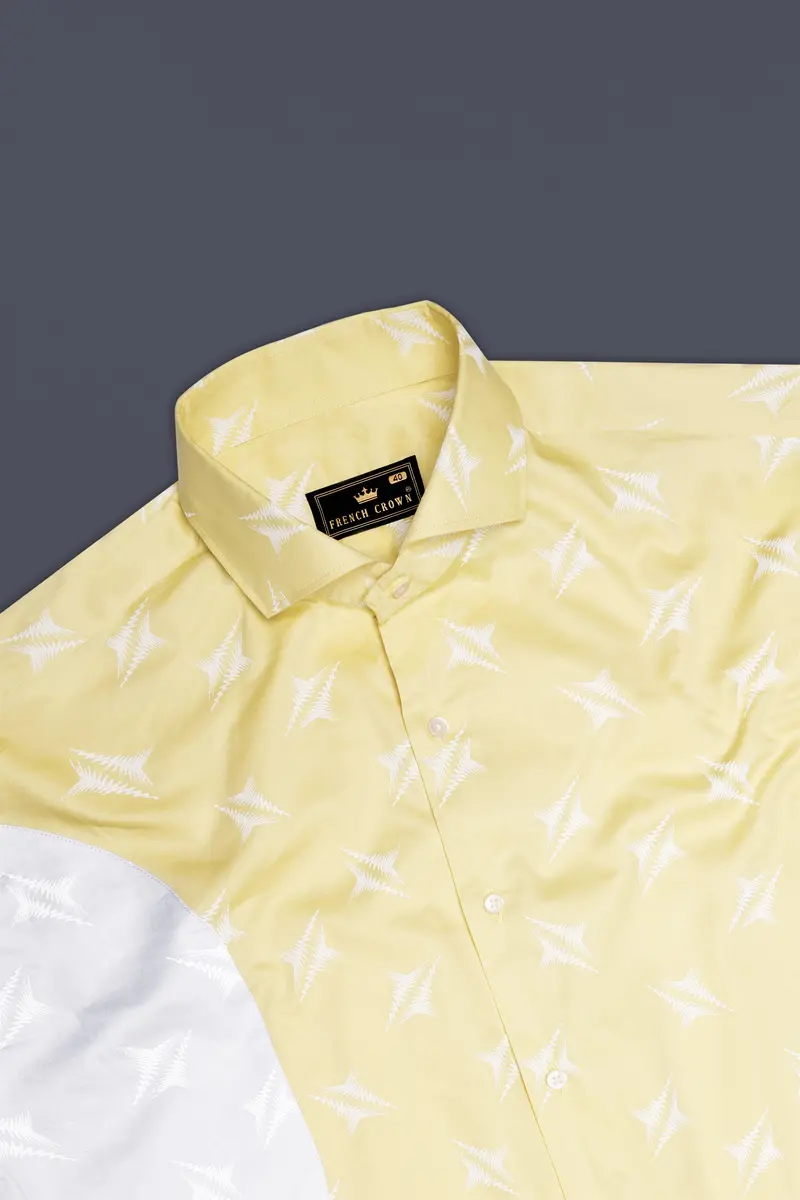 Rob Roy Brown With Nickel Gray And White Twill Premium Cotton Designer Shirt 6