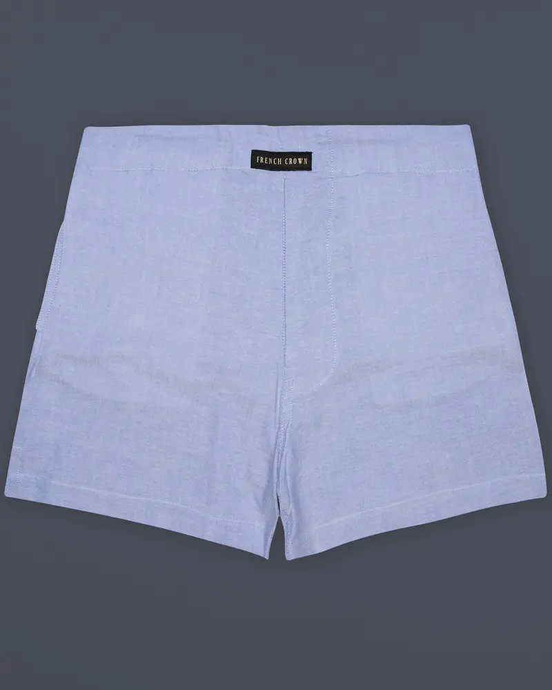 Rock Blue Dobby Textured Premium Cotton Boxer 1