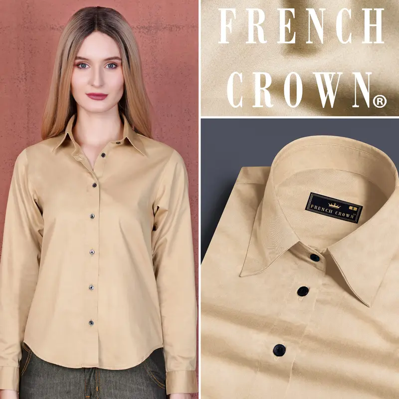 Rodeo Dust Beige Premium Cotton Shirt 1
