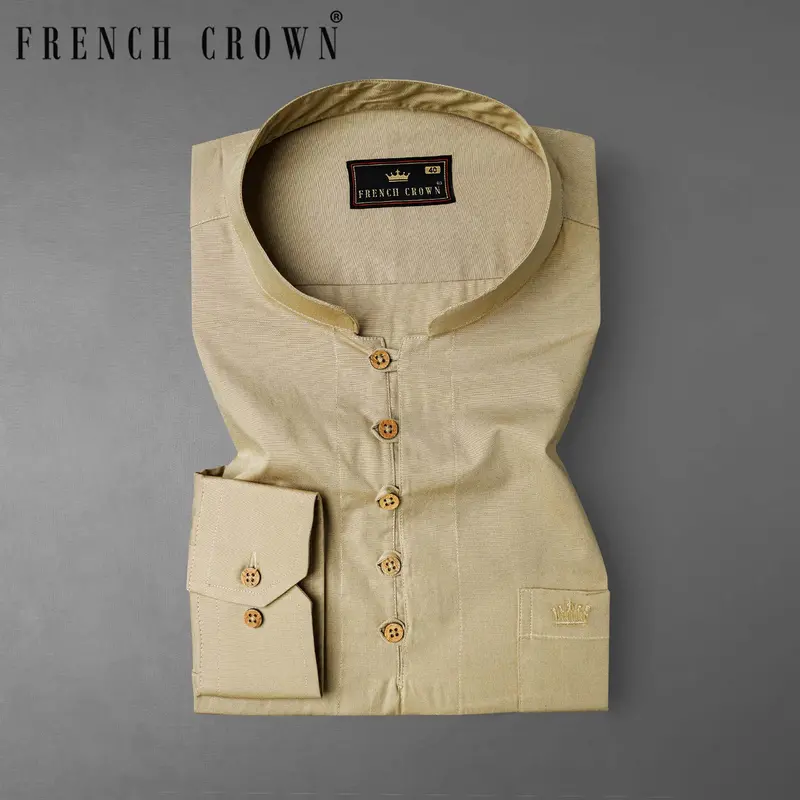 Rodeo Dust Brown Premium Cotton Kurta Shirt 1