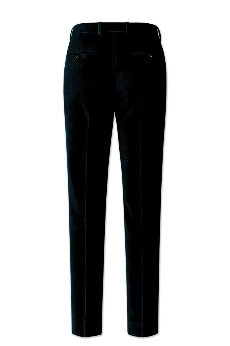 Rogue-Jaguar Blue Velvet Peak Lapel Tuxedo Suit 14