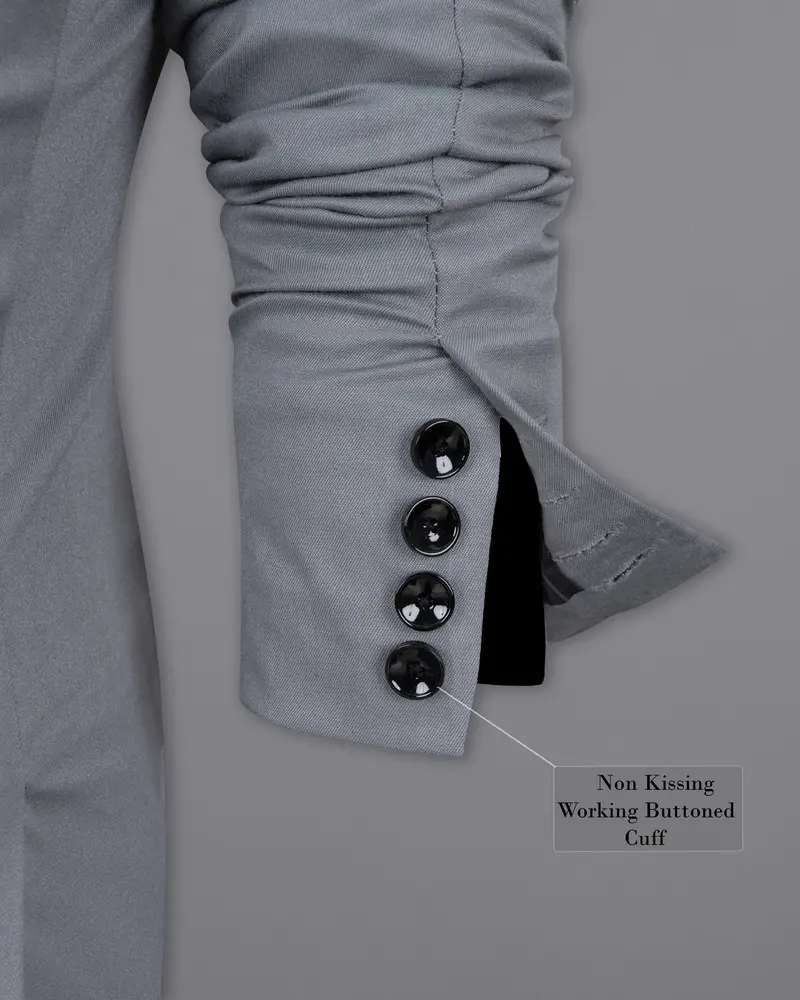 Rolling Stone Grey Wool Rich Blazer 10