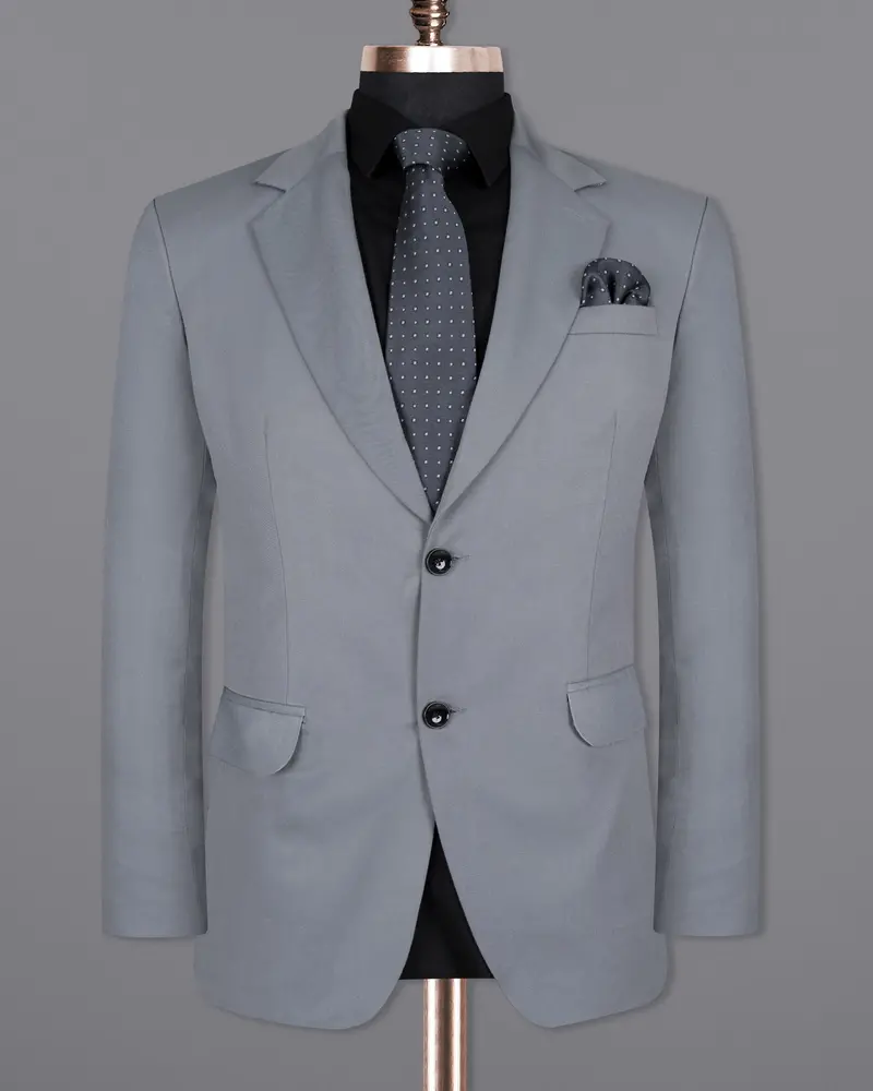 Rolling Stone Grey Wool Rich Blazer 8