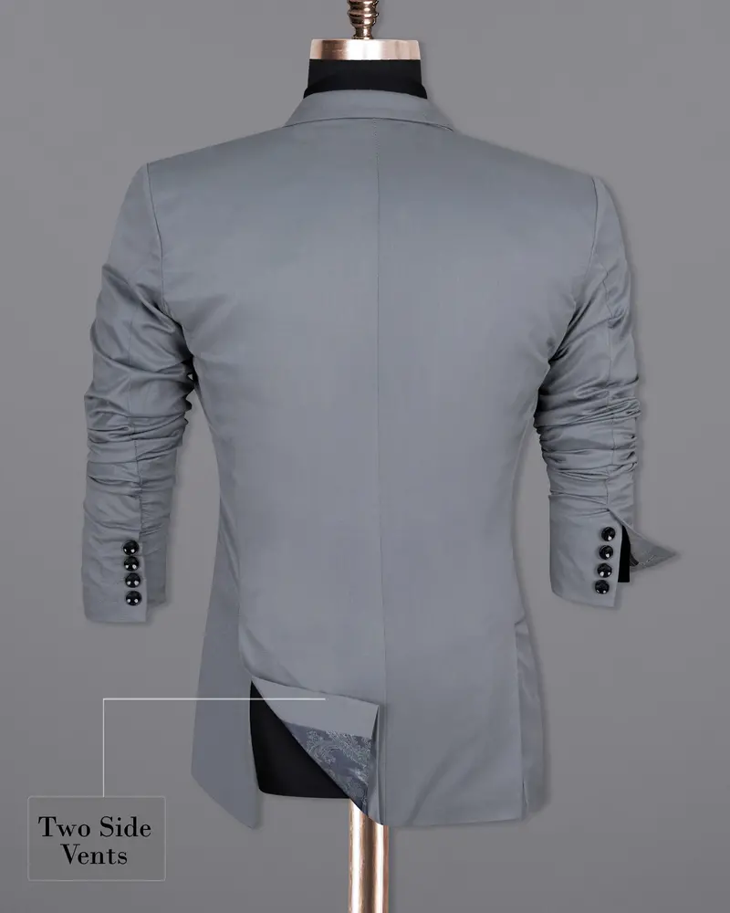 Rolling Stone Grey Wool Rich Blazer 9