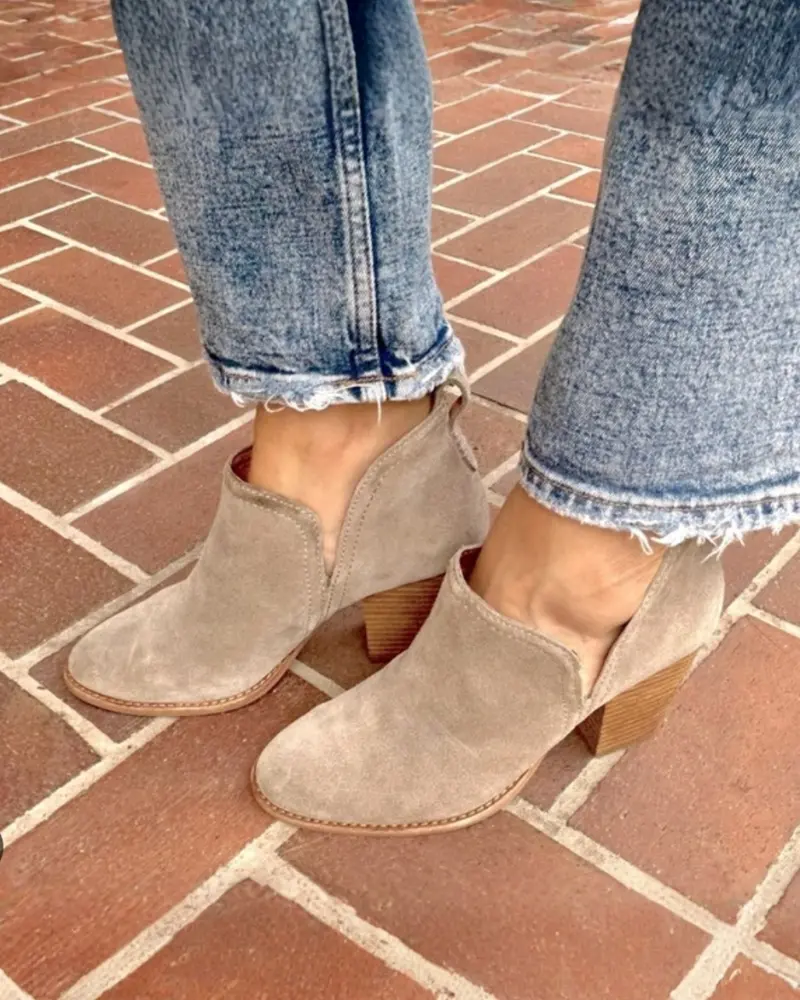 Rosalee Taupe Suede 1