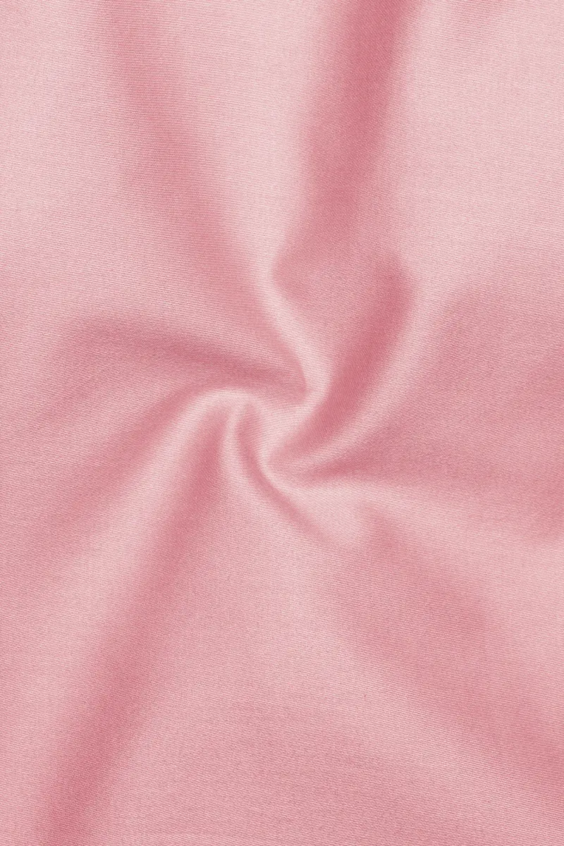 Rosavon-Blossom Pink Subtle Sheen Super Soft Premium Cotton Mandarin Dress Shirt 3