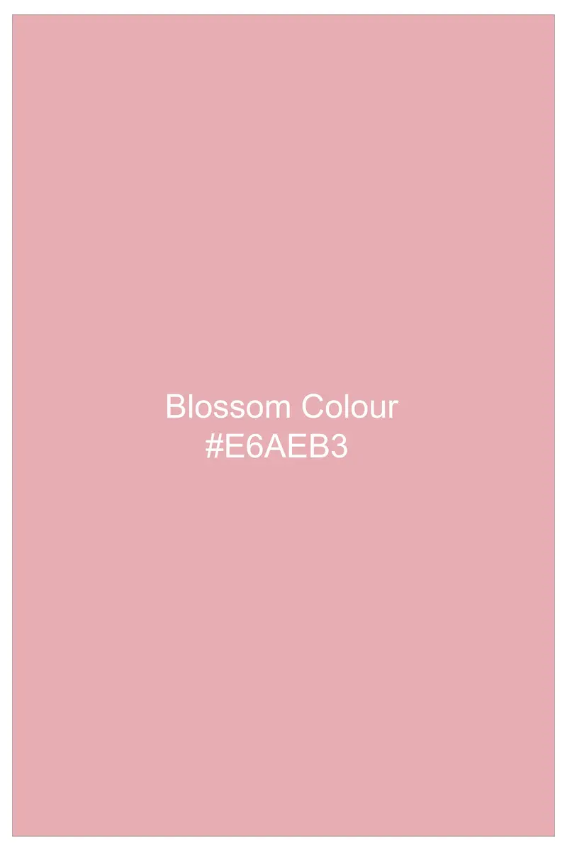Rosavon-Blossom Pink Subtle Sheen Super Soft Premium Cotton Mandarin Dress Shirt 7