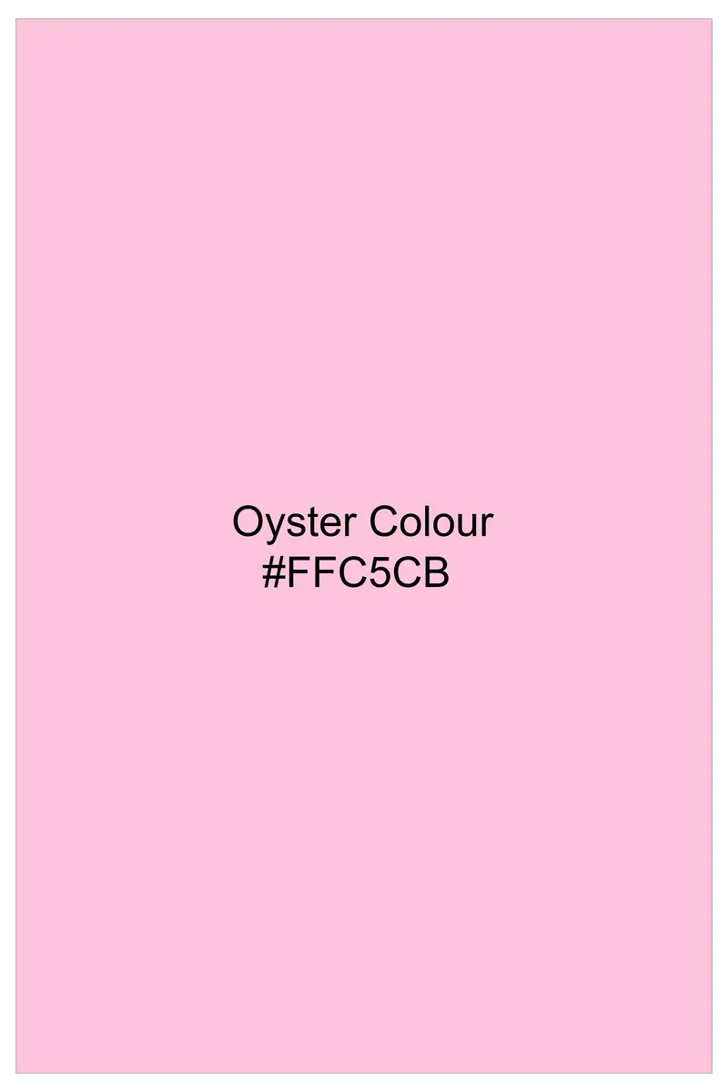 Rosavon-Oyster Pink Textured Chambray Premium Cotton Dress Shirt 7