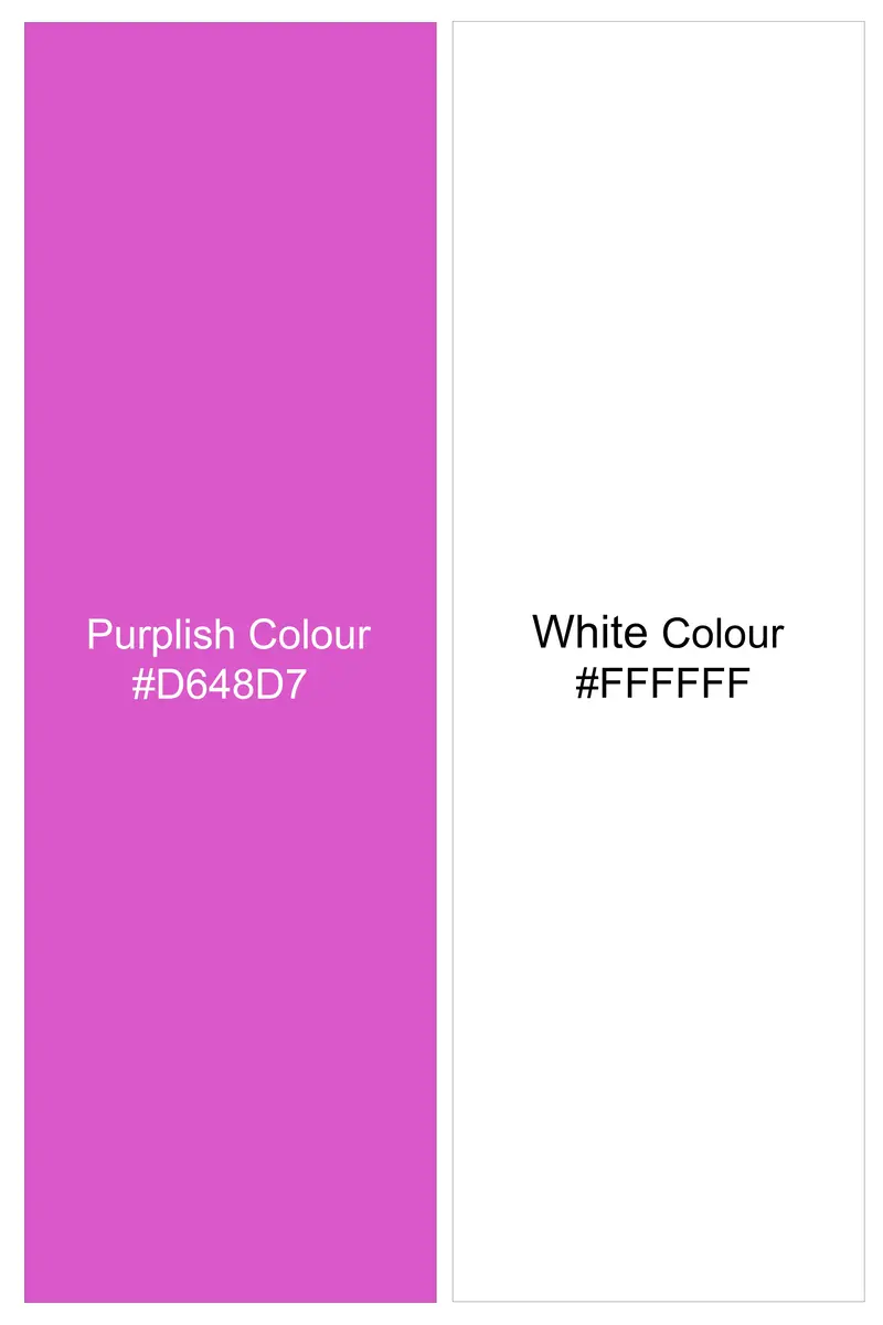 Rosavon-Purplish Pink And Bright White Candy Striped Super Soft Premium Cotton Dress Shirt 7