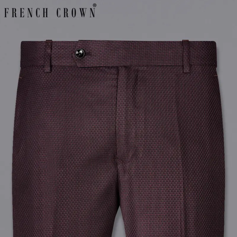 Rose Ebony Textured Pant 1