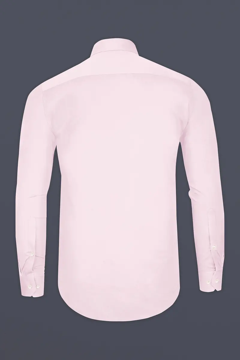 Rose Luxe-Thistle Pink Solid Subtle Sheen Super Soft Premium Cotton Tuxedo Shirt 7