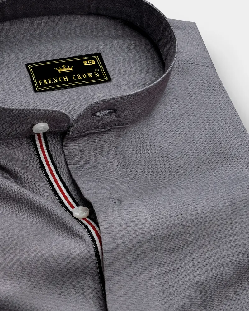 Rose Quartz Luxurious Linen Shirt 1