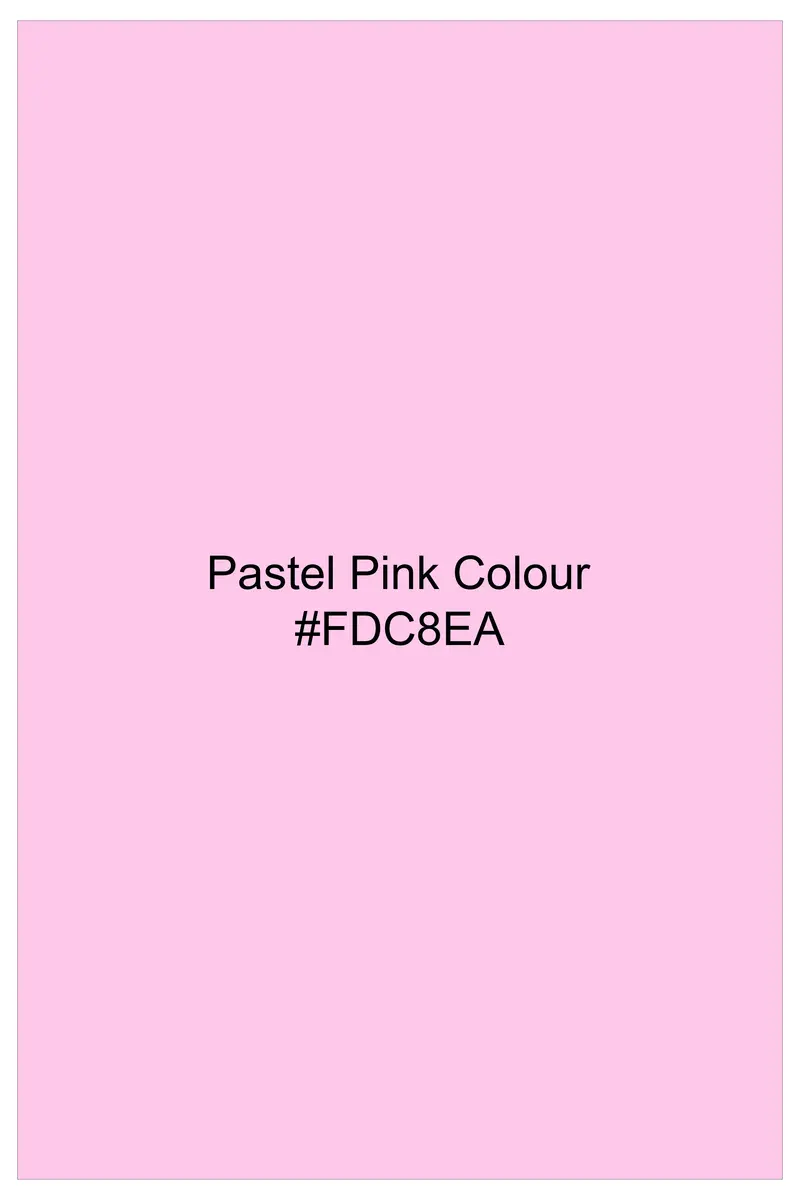 Rosé Reverie-Pestel Pink Solid Wool Rich Double Breasted Slight Stretch Suit 18