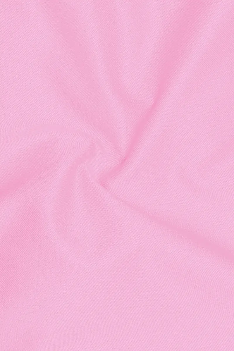 Rosé Reverie-Pestel Pink Solid Wool Rich Single Breasted Slight Stretch Suit 3