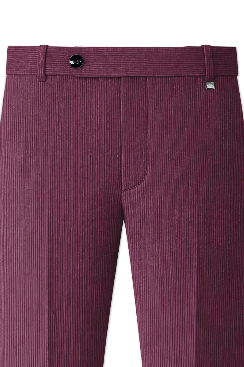 Roselux-Cosmic Pink Corduroy Premium Single Breasted Sports Suit 12