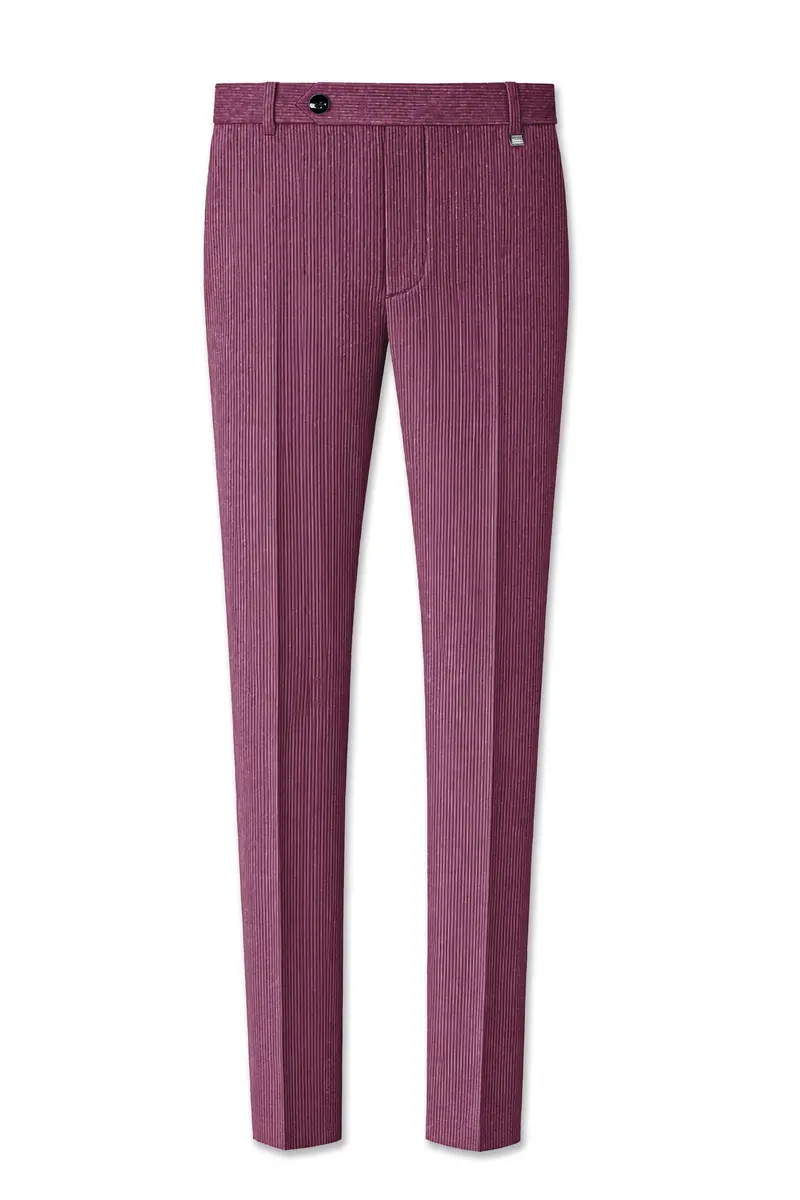 Roselux-Cosmic Pink Corduroy Premium Single Breasted Sports Suit 13