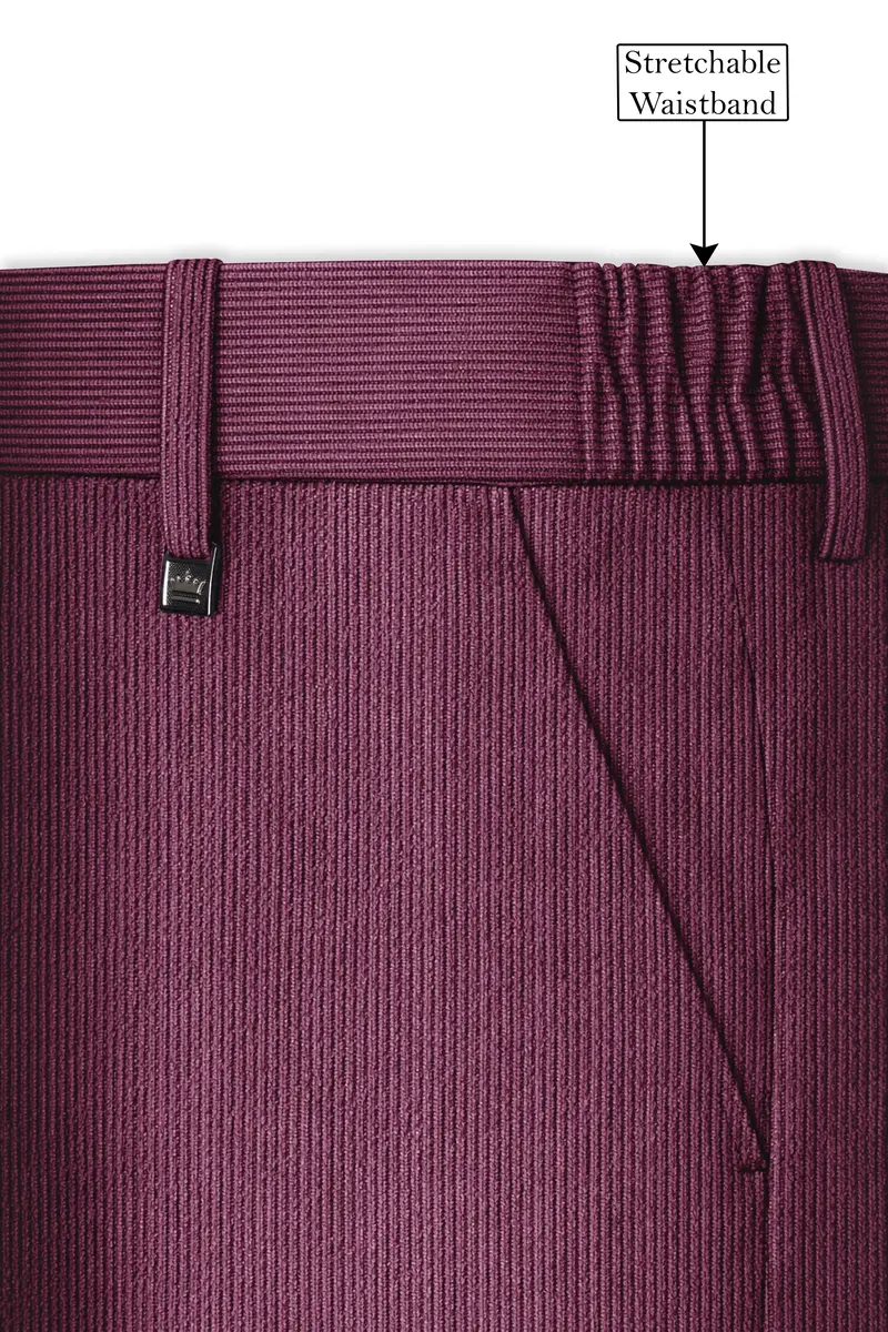 Roselux-Cosmic Pink Corduroy Premium Single Breasted Sports Suit 15