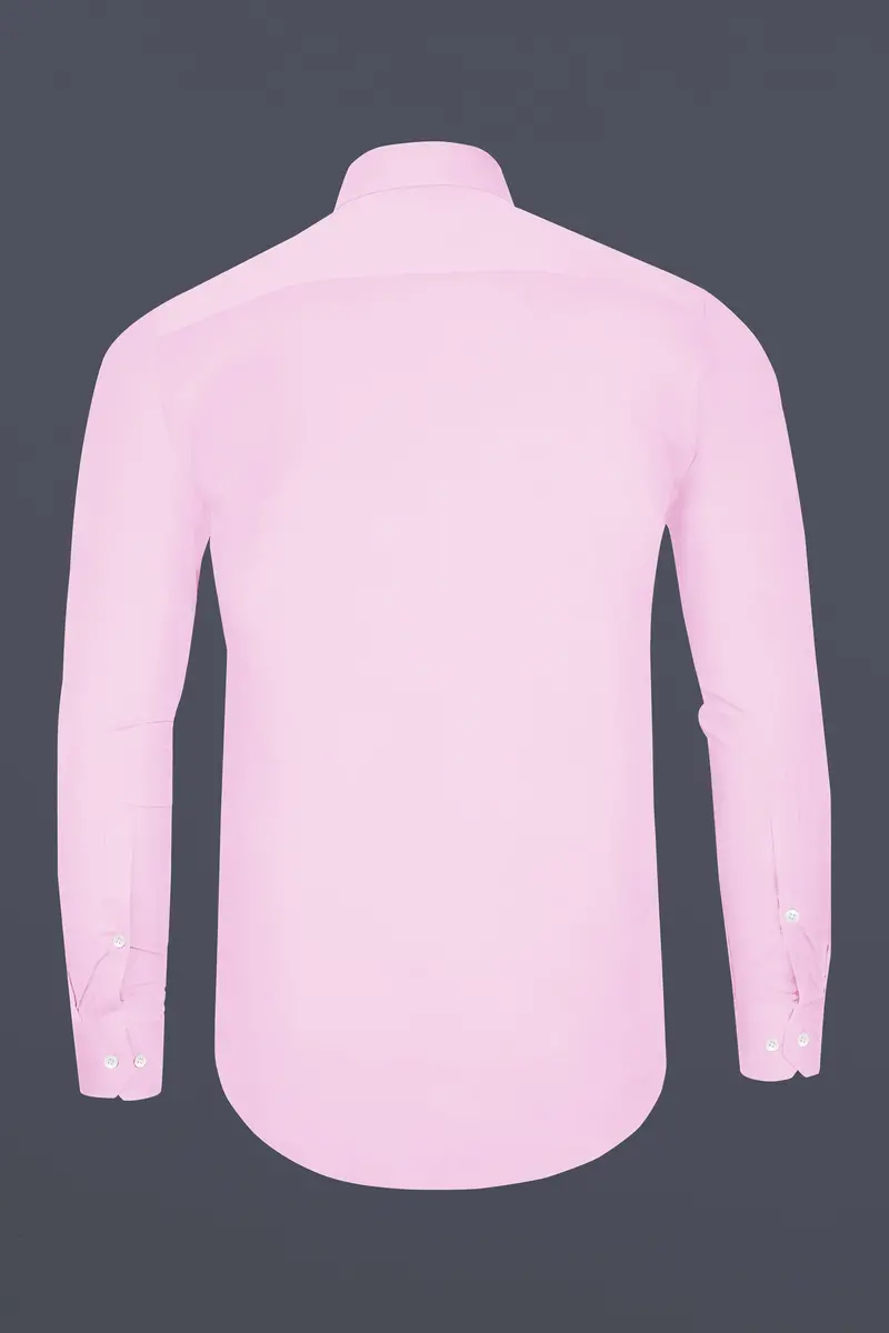 Rosevo-Pastel Pink Subtle Sheen Super Soft Premium Cotton Tuxedo Shirt 7