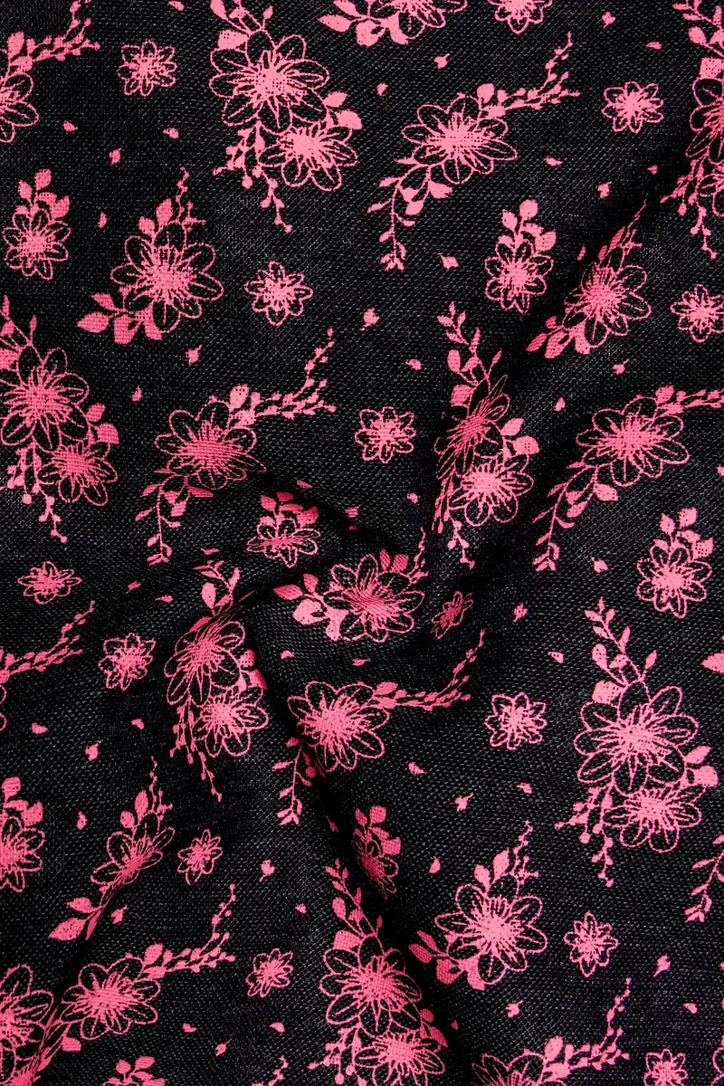Rosewood-Cadillac Pink And Jade Black Printed Luxurious Linen Boxer 3