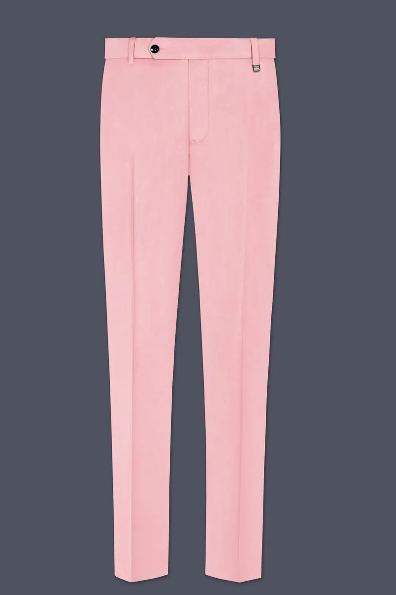 Rosivell-Careys Pink Velvet Stretchable Waistband Pant 2
