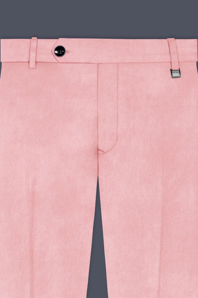 Rosivell-Careys Pink Velvet Stretchable Waistband Pant 5