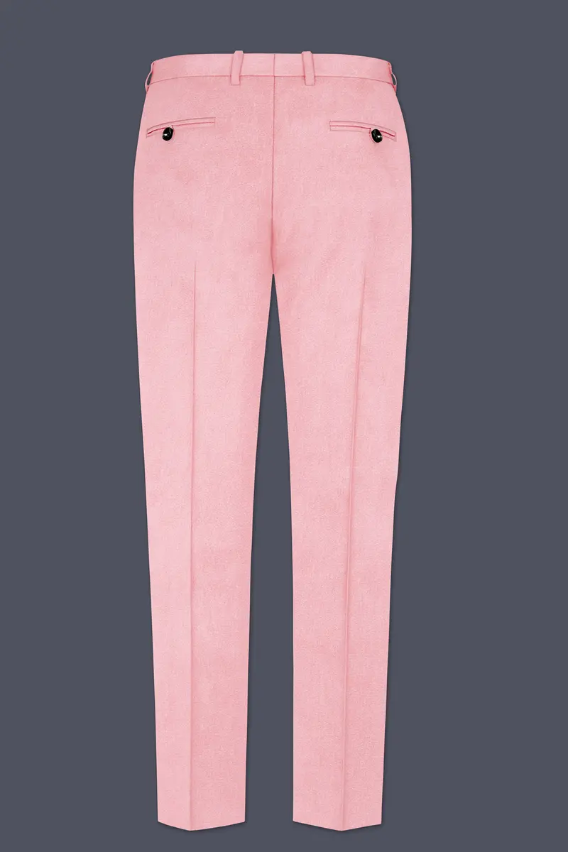 Rosivell-Careys Pink Velvet Stretchable Waistband Pant 6