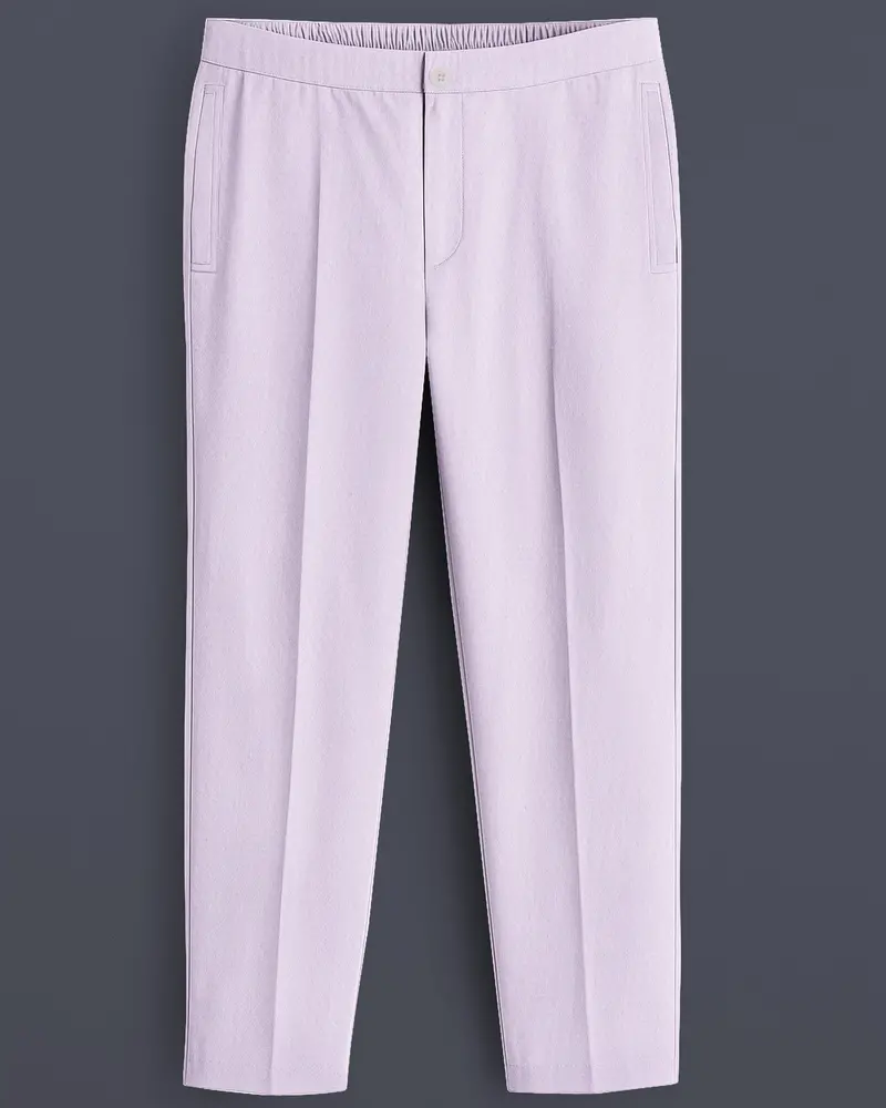 Rosivell-Maverick Pink Dobby Textured Premium Cotton Lounge Pant 1