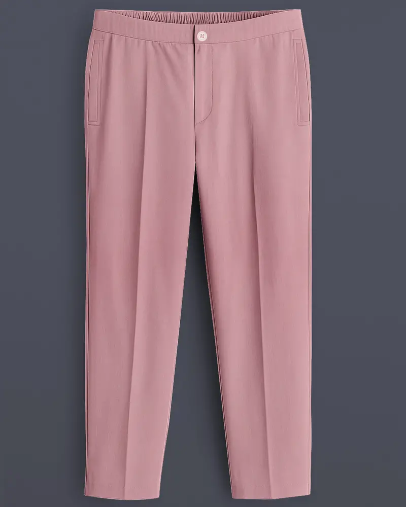 Rosivra-Careys Pink Twill Premium Cotton Lounge Pant 1