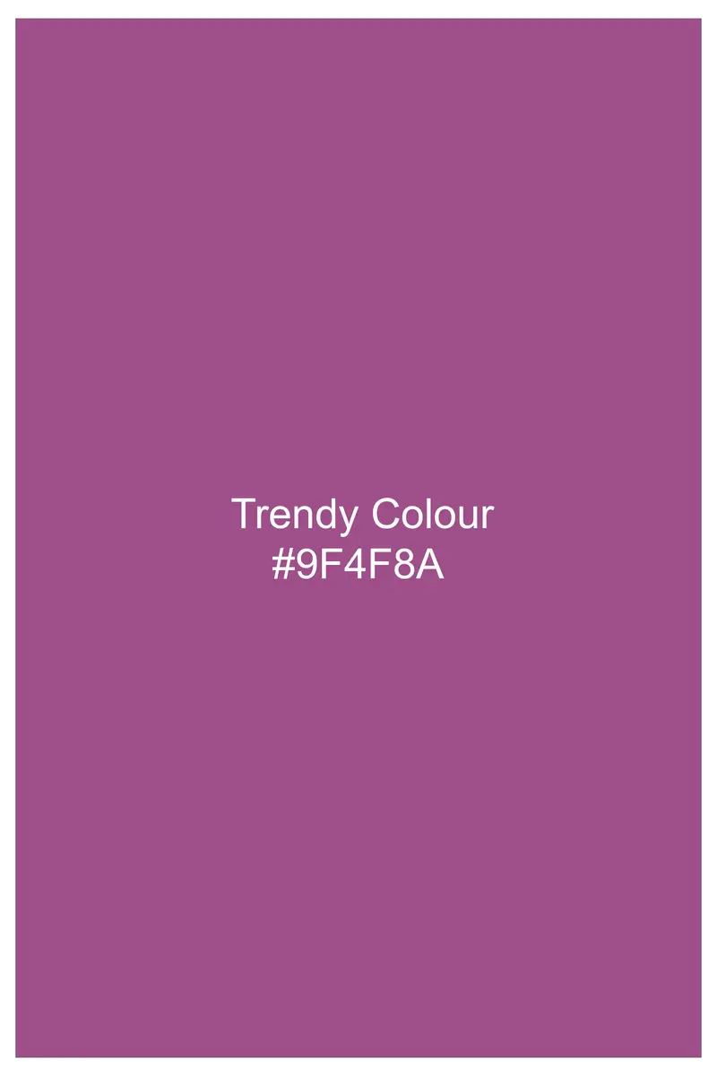 Rosvoy-Trendy Pink Wool Rich Bandhgala Slight Stretch Suit 19
