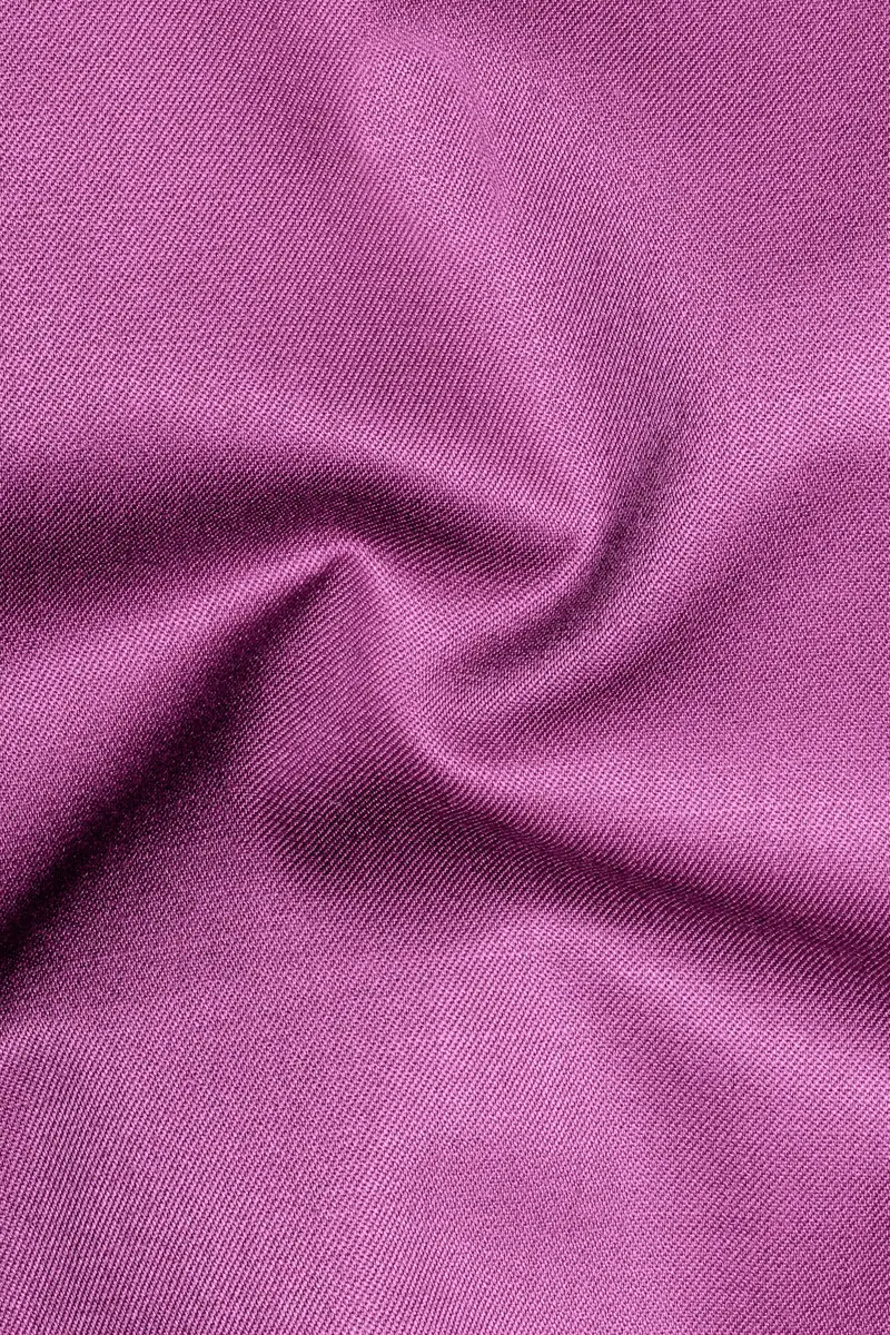 Rosvoy-Trendy Pink Wool Rich Bandhgala Slight Stretch Suit 3