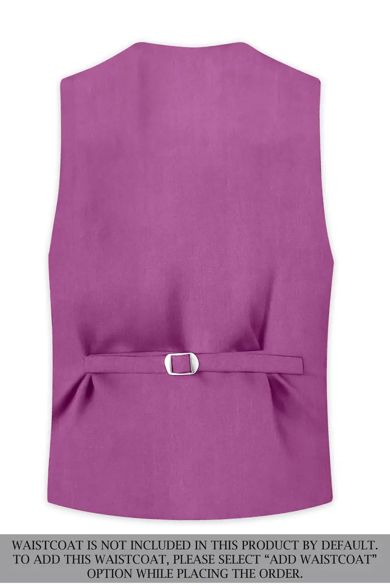 Rosvoy-Trendy Pink Wool Rich Single Breasted Slight Stretch Suit 18