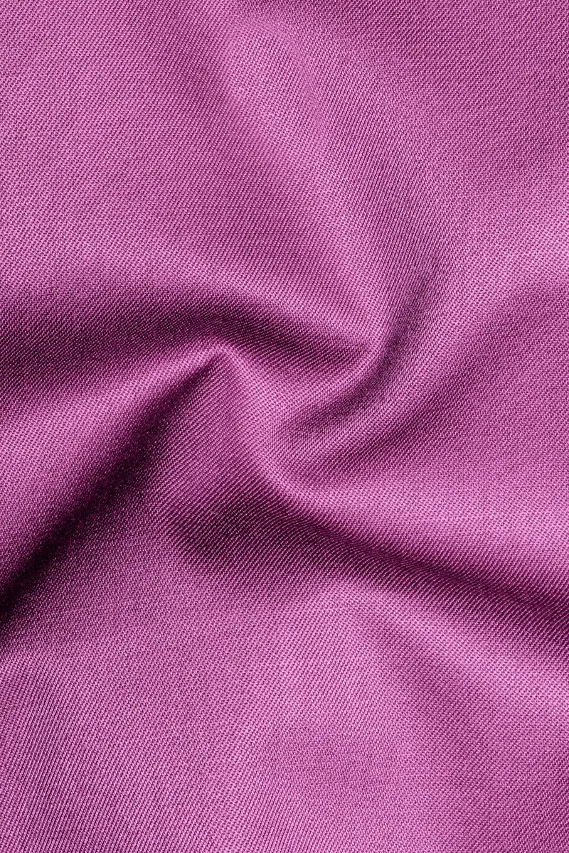 Rosvoy-Trendy Pink Wool Rich Single Breasted Slight Stretch Suit 3