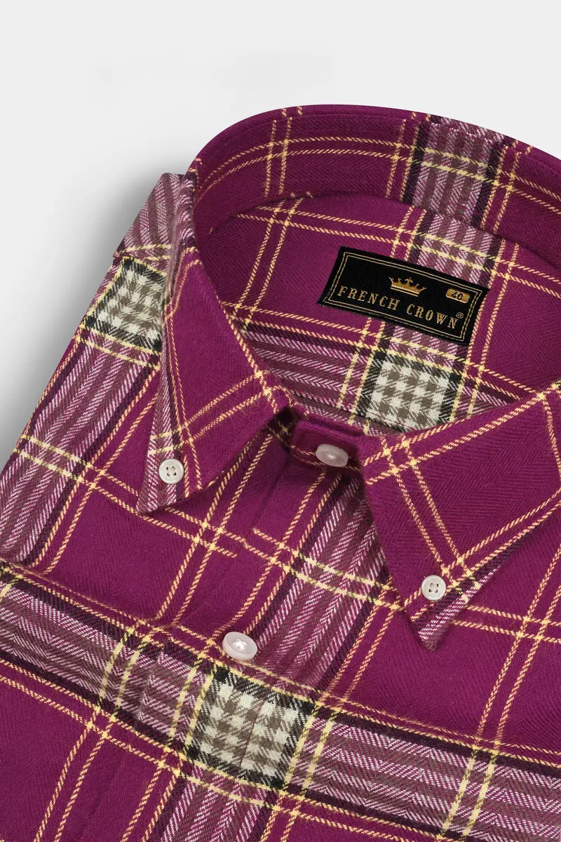 Rouge Plaid Flannel Shirt 1