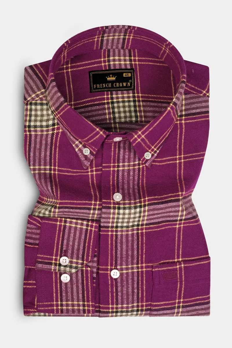Rouge Plaid Flannel Shirt 3
