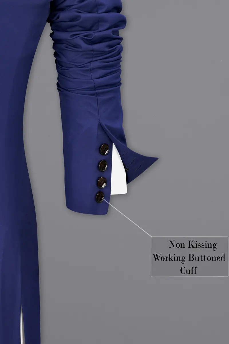 Royal Blue Single Breasted Blazer 10