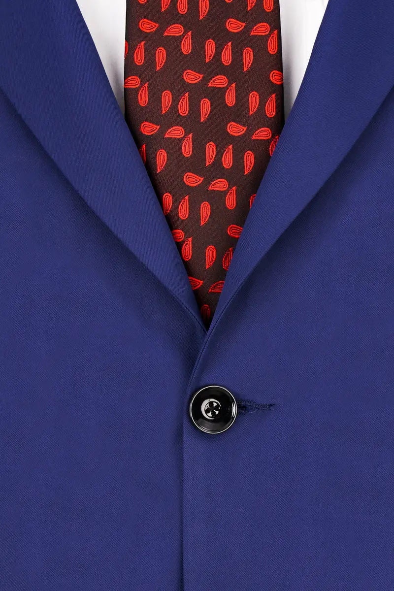 Royal Blue Single Breasted Blazer 4