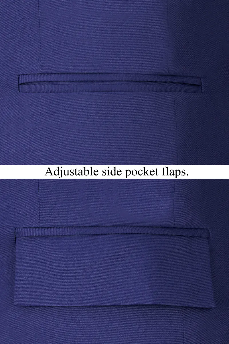 Royal Blue Single Breasted Blazer 5