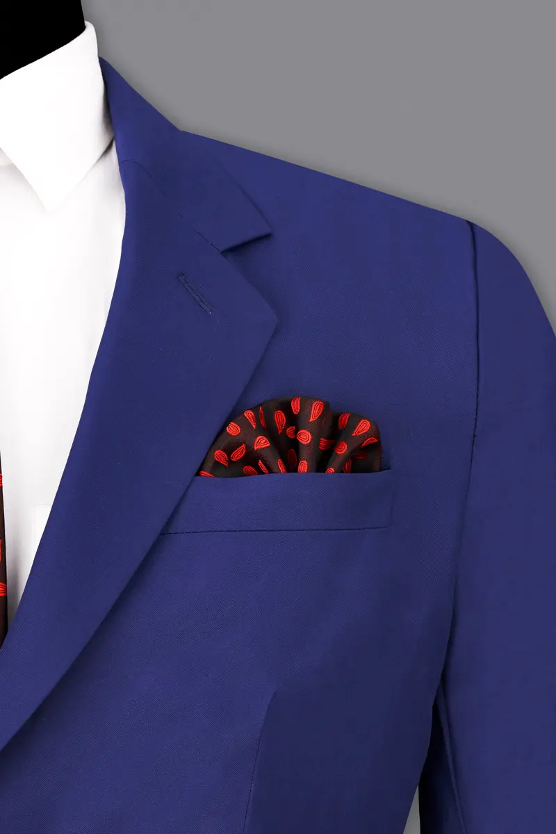 Royal Blue Single Breasted Blazer 6