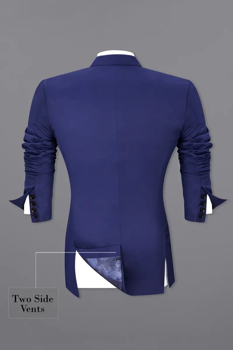 Royal Blue Single Breasted Suit 11