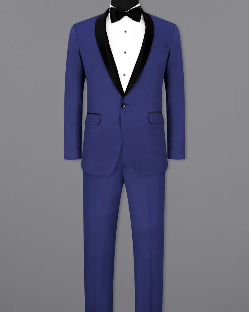 Royal Blue Tuxedo Suit 4