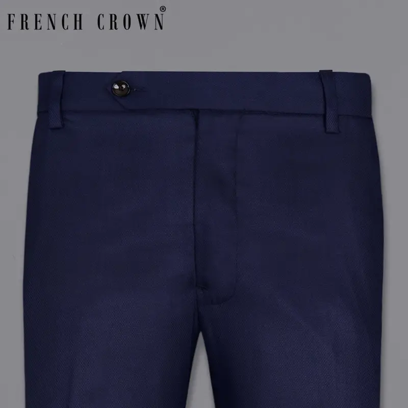 Royal Blue Wool Rich Pant 1