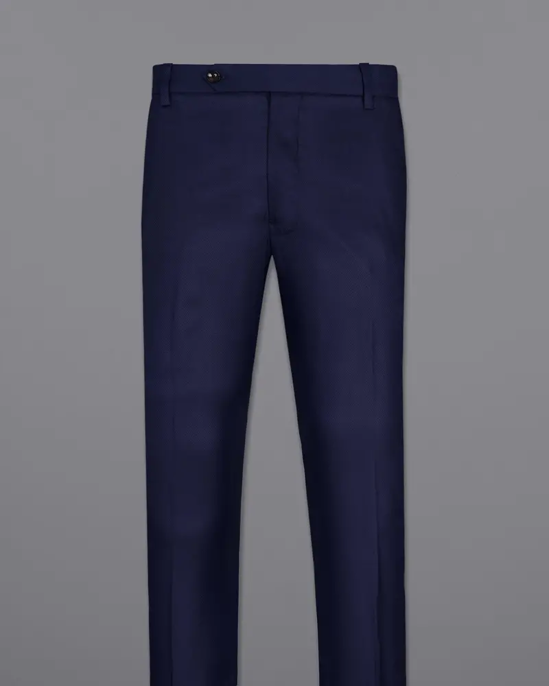 Royal Blue Wool Rich Pant 4