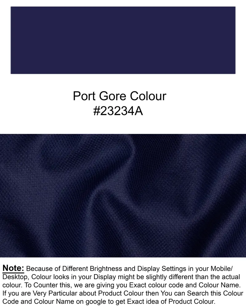 Royal Blue Wool Rich Pant 7