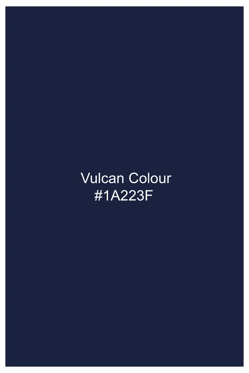 Royale-Vulcan Blue Floral Butta Jacquard Textured Premium Cotton Dress Shirt 7
