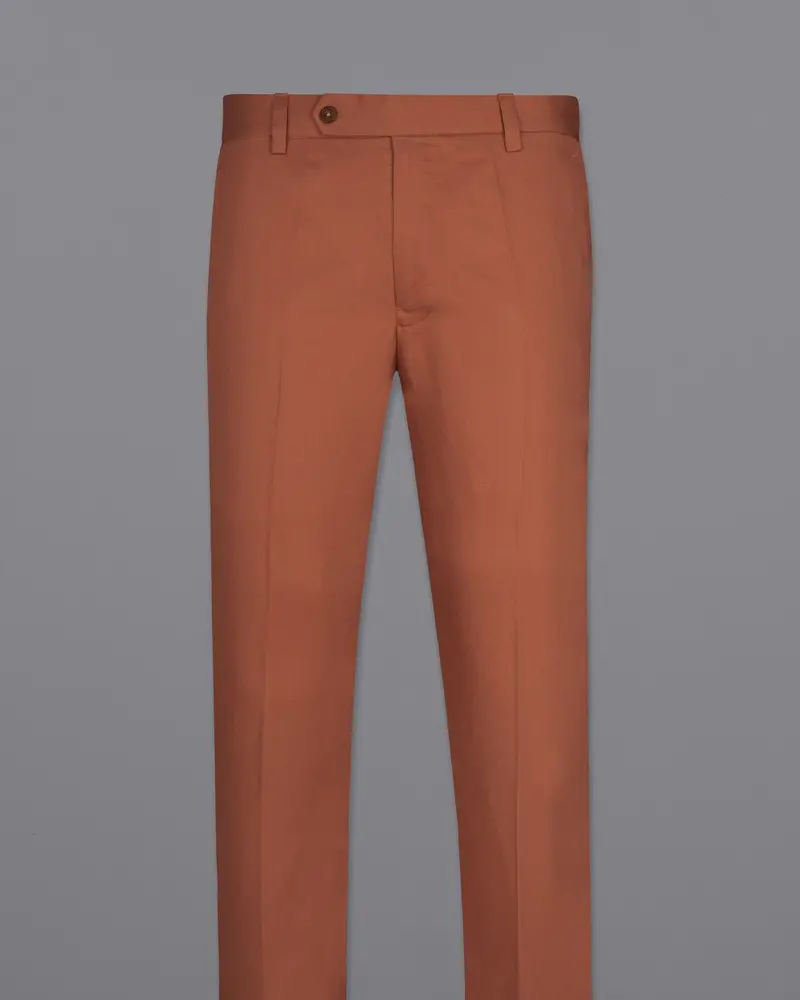 Rust Premium Cotton Formal Pant 4