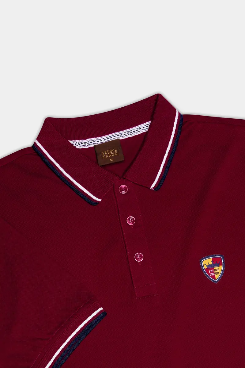 Rustic Red Solid Premium Cotton Pique Polo 5