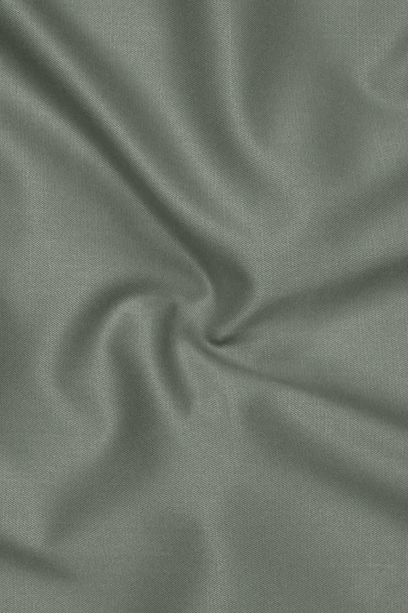 Sage-Smokey Green Wool Rich Slight Stretch Single Breasted Suit 3