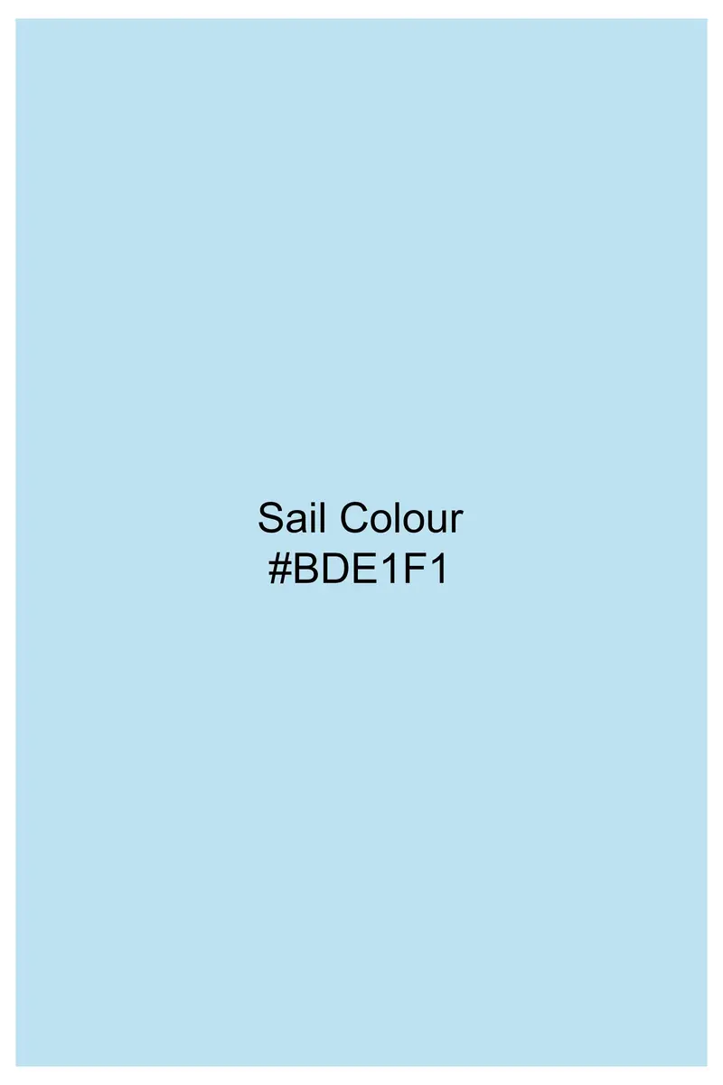 Sail Blue Subtle Sheen Super Soft Premium Cotton Kurta Set 7