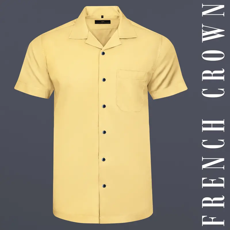 Salomine Yellow Royal Oxford Shirt 1