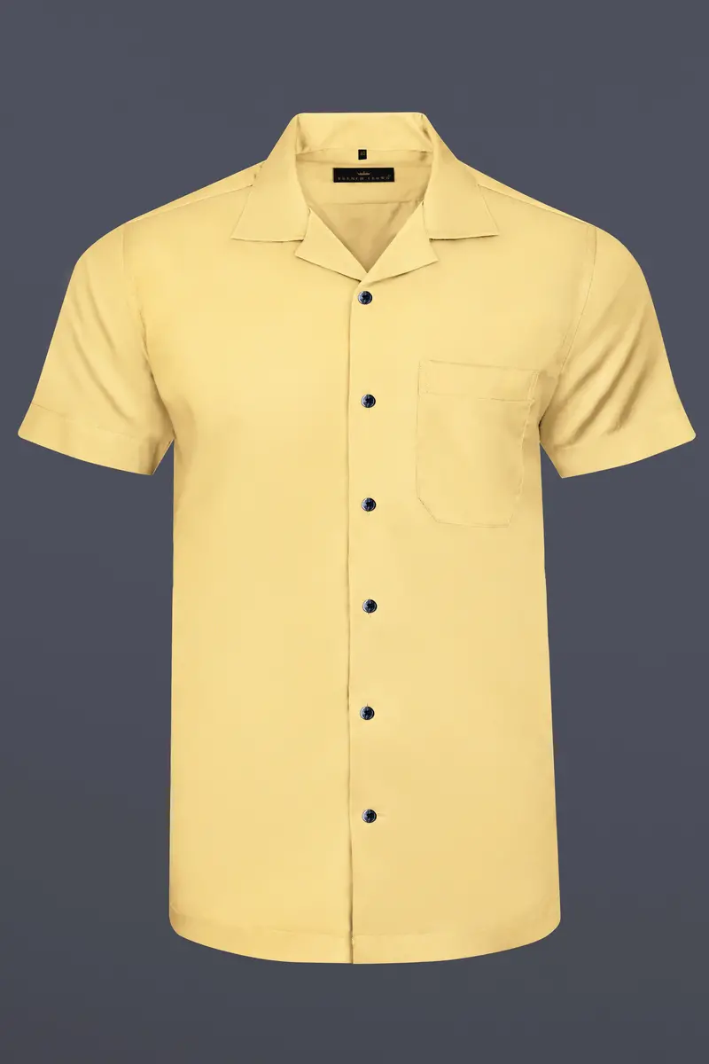 Salomine Yellow Royal Oxford Shirt 2